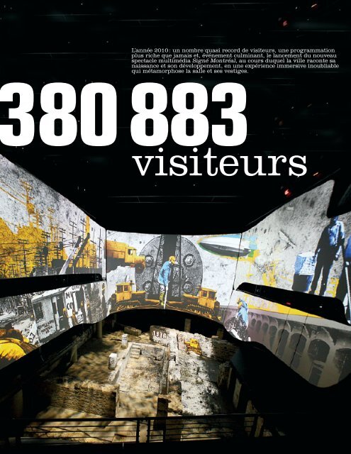 Rapport annuel 2010 - Pointe-à-Callière
