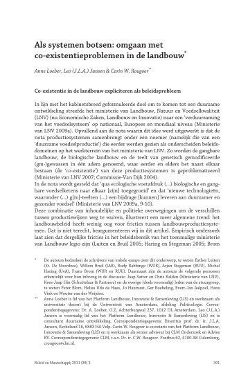 Download publicatie - Platform Landbouw, Innovatie en Samenleving