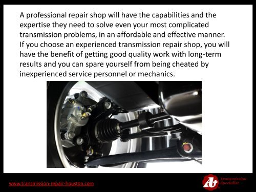 Transmission Repair Shop in Houston – Guide to Choose!