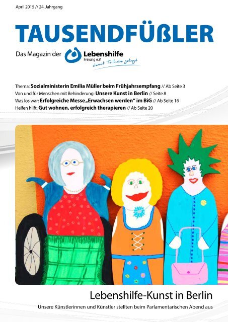 2015 APRIL / LEBENSHILFE FREISING / TAUSENDFÜSSLER-MAGAZIN