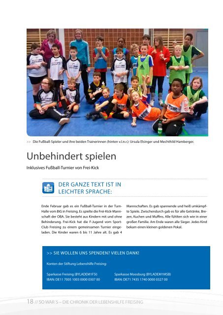 2015 APRIL / LEBENSHILFE FREISING / TAUSENDFÜSSLER-MAGAZIN