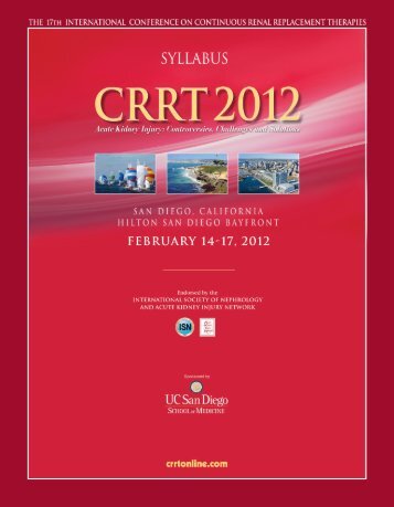 ABSTRACTS from 16th International COnference on ... - CRRT Online