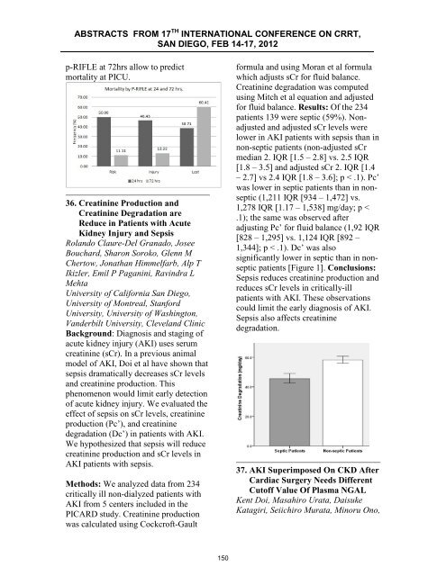 ABSTRACTS from 16th International COnference on ... - CRRT Online