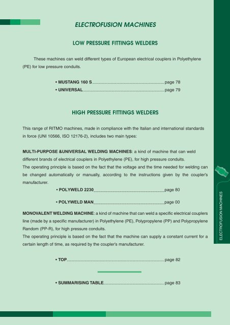 General Catalogue RITMO - KIV Marketing Corporation