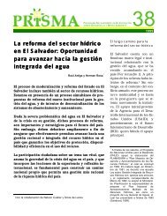 La reforma del sector hÃ­drico en El Salvador: Oportun en El ... - Prisma