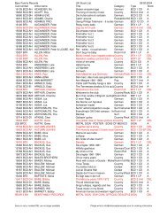 Bear Family Records UK Stock List 29/02 - Rollercoaster Records