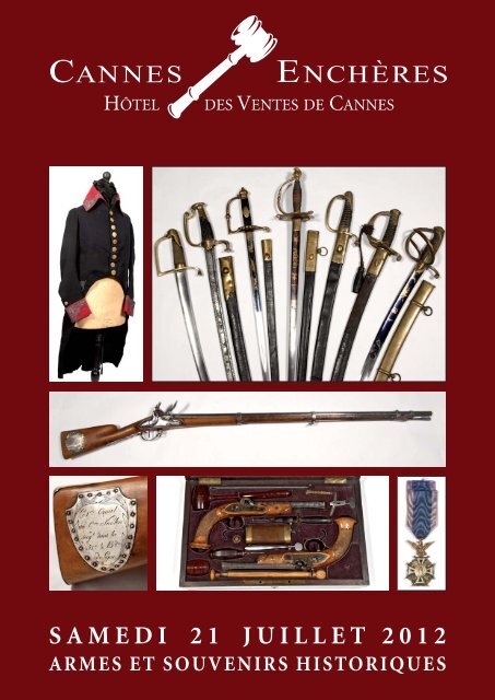 Armes et souvenirs historiques - Cannes - EnchÃ¨res