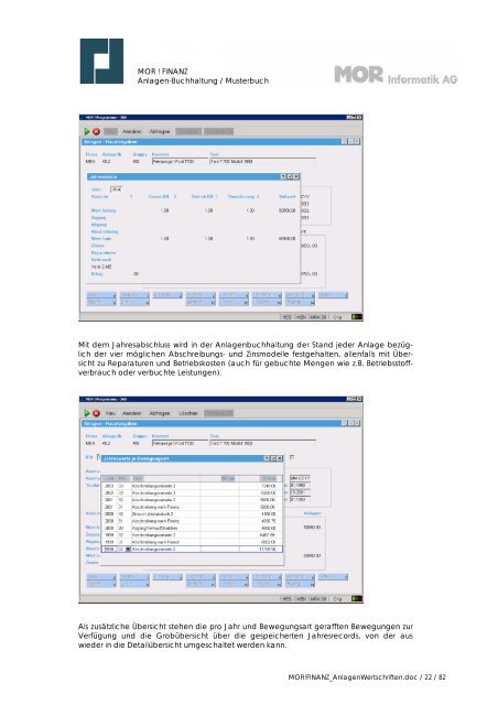 Titelblatt zu MOR!Finanz / Anlagenbuchhaltung - MOR Informatik AG