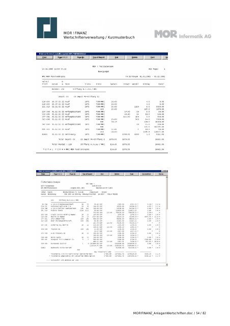 Titelblatt zu MOR!Finanz / Anlagenbuchhaltung - MOR Informatik AG