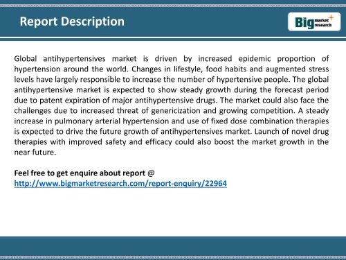 2013-2020 Global Antihypertensives Market (Therapeutics)