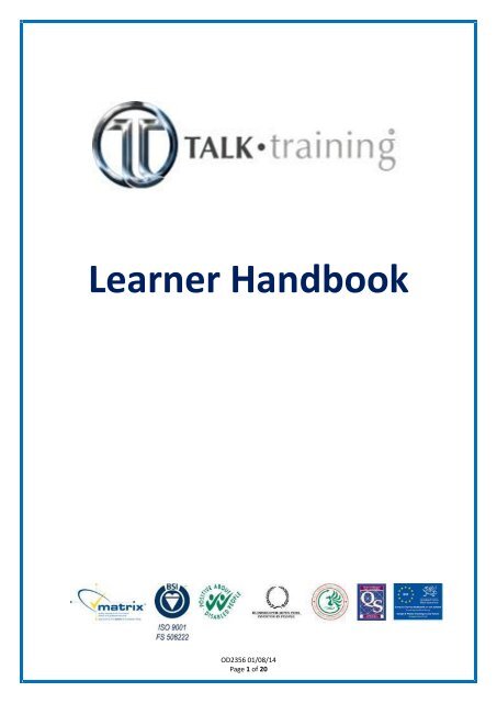 Learner Handbook