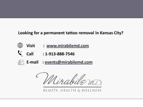 Quick and Permanent Tattoo Removal in Kansas City
