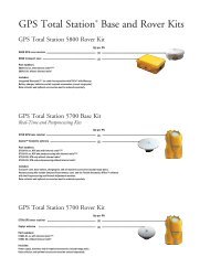 GPS Total Station® Base and Rover Kits - Instrumetrix