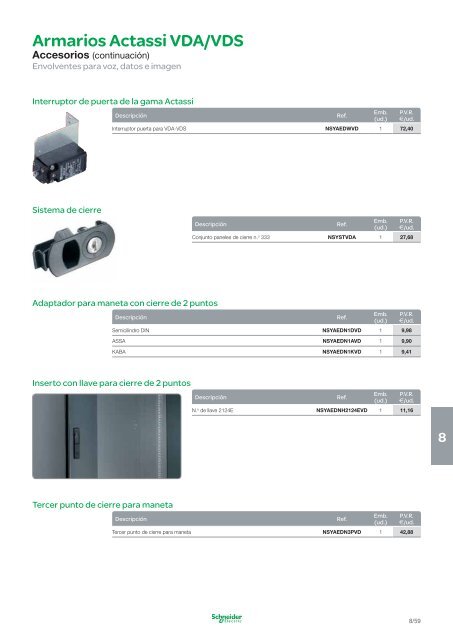 Sistemas de InstalaciÃ³n, VDI y Alumbrado de ... - Schneider Electric