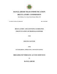 Guideline for issuing, operating and maintaining broadband ... - BTRC