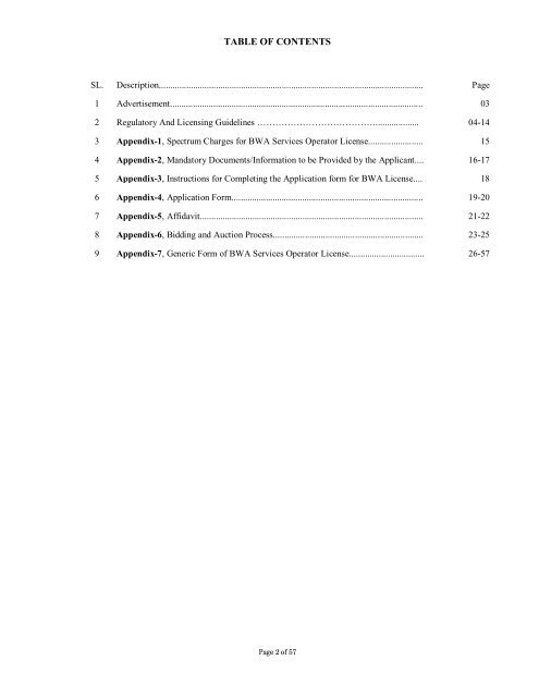 Guideline for issuing, operating and maintaining broadband ... - BTRC