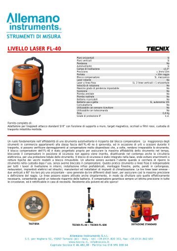 LIVELLO LASER FL-300-A - Instrumetrix