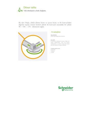 Döner tabla (pdf, 75,1 kb) - Schneider Electric