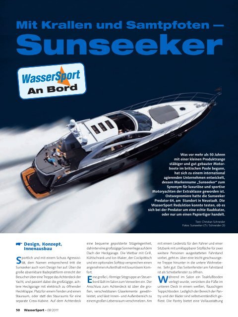 Test Sunseeker Predator 64