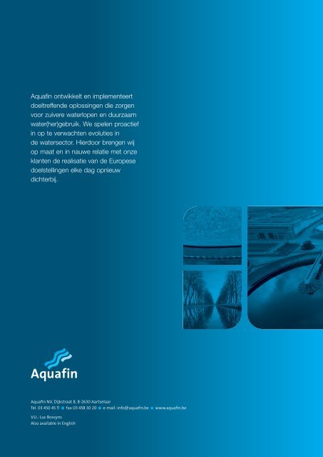 Geconsolideerd halfjaarlijks verslag - Aquafin