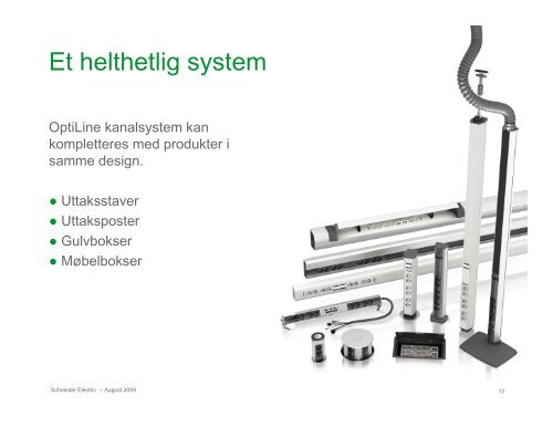 OptiLine 50 installasjonssystem presentasjon ... - Schneider Electric