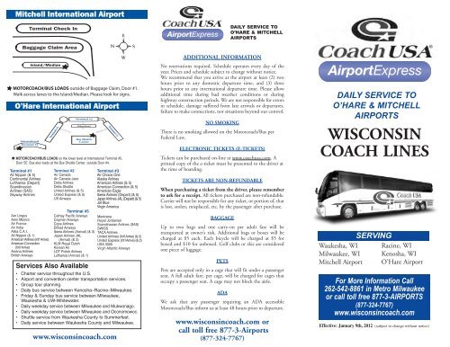 Wisconsin Coach Airport Express - Coach USA Wisconsin Coach Airport Express - Coach USA