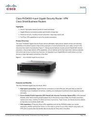 Cisco RVS4000 4-port Gigabit Security Router: VPN ... - VoIP Supply