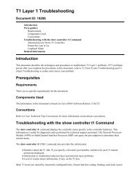 Cisco - T1 Layer 1 Troubleshooting