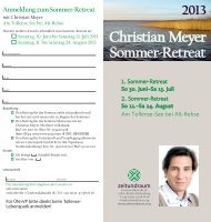 Anmeldung zum Sommer-Retreat - zeit-und-raum