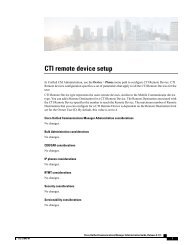 CTI remote device setup - Cisco