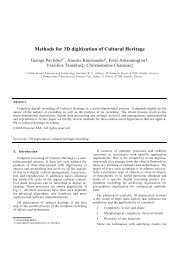 Methods for 3D digitization of Cultural Heritage