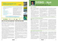 SVEBIO - Nytt - Bioenergitidningen