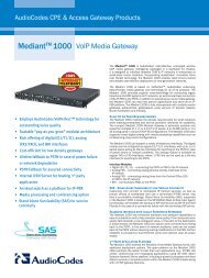 MediantTM 1000 - VoIP Supply