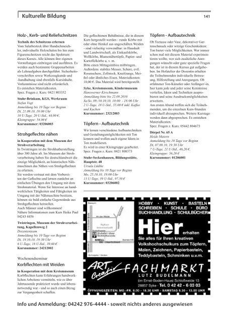 Programm - VHS Diepholz