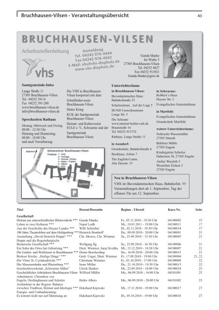 Programm - VHS Diepholz