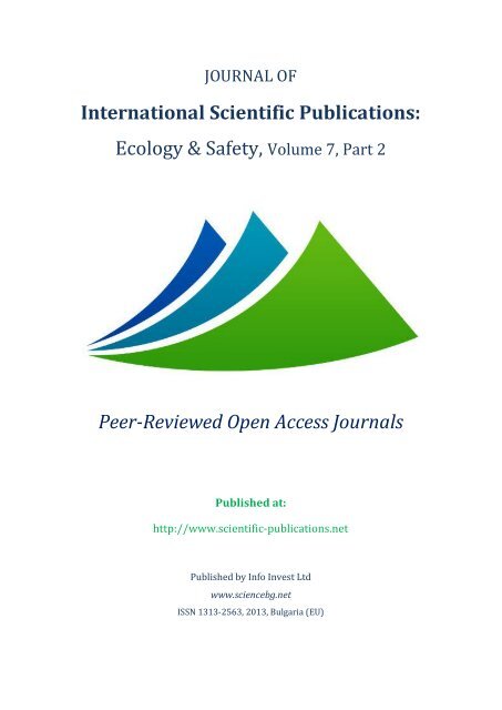Part 2 - International Scientific Publications
