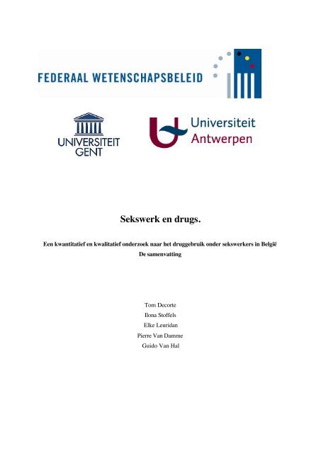 Sekswerkers en drugs - samenvatting - Ghapro