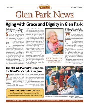 Aging with Grace and Dignity in Glen Park - News from the Glen ...