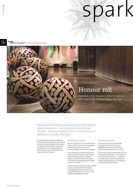 Honour roll - Design Institute of Australia