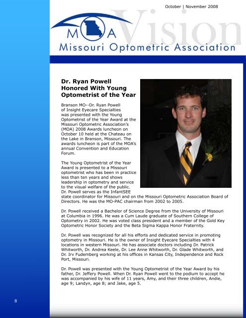 October | November - Missouri Optometric Association