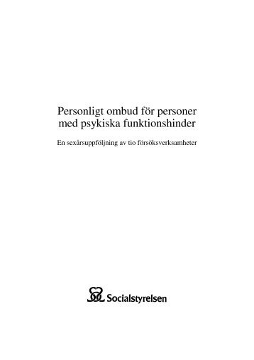 Personligt ombud för personer med psykiska funktionshinder