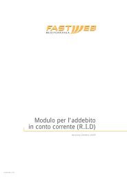 Modulo per l'addebito in conto corrente (R.I.D)