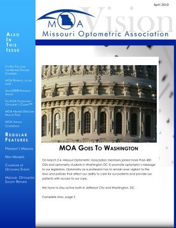 April - Missouri Optometric Association