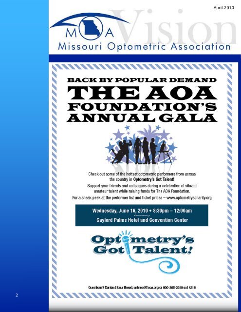 April - Missouri Optometric Association