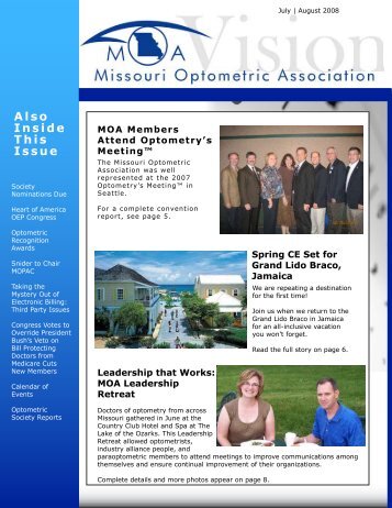 July | August - Missouri Optometric Association