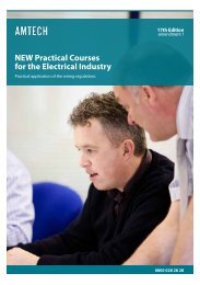 NEW Practical Courses for the Electrical Industry - Amtech