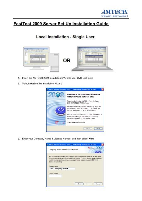 Installation Guide for Local Single user.pdf - Amtech Software Forum
