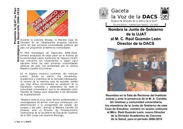 la Voz de la DACS - Universidad JuÃ¡rez AutÃ³noma de Tabasco