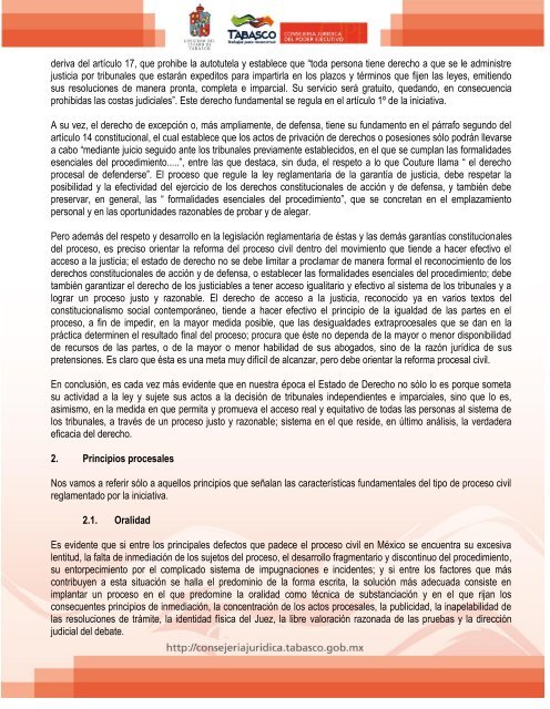 codigo de procedimientos civiles para el estado de tabasco