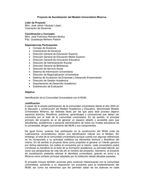 Descargar Documento PDF - modelo universitario minerva